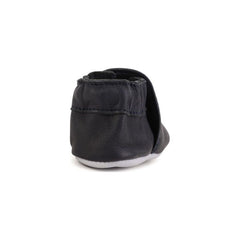 Navy Leather Slippers