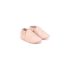 Heart Print Leather Sneakers