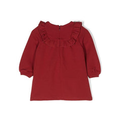 Ruffle Collar Long Sleeve Dress