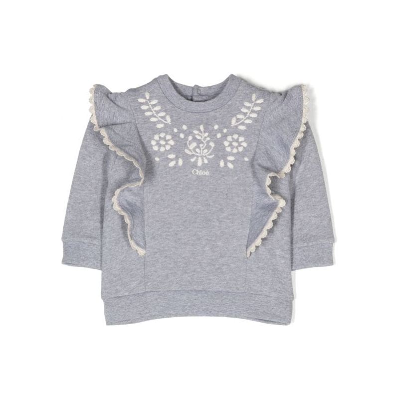 Scallop Ruffle Edge Scallop Edge Ruffle Sweater – Designer Galerie Junior