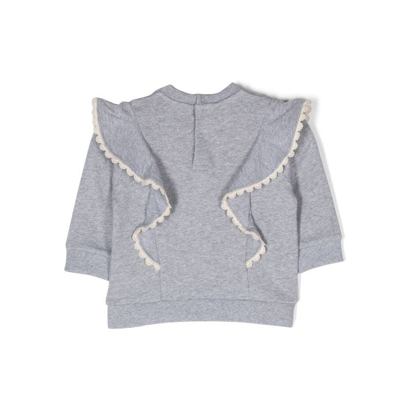 SCALLOP EDGE RUFFLE SWEATER