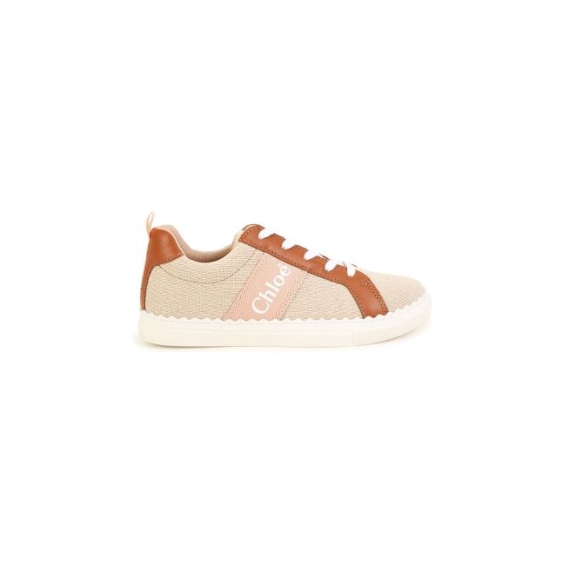 LOGO PRINT CANVAS SNEAKERS