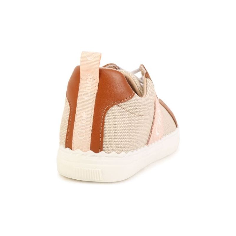 LOGO PRINT CANVAS SNEAKERS