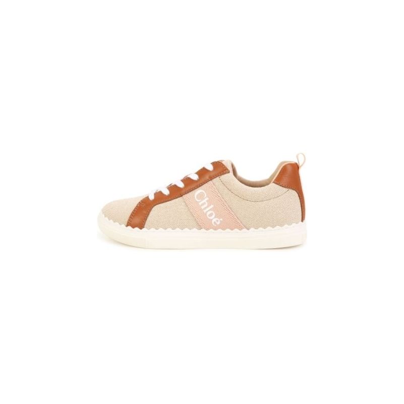 LOGO PRINT CANVAS SNEAKERS