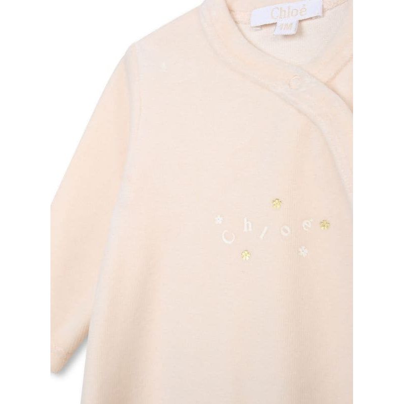 Embroidered Organic Cotton Overall Set Of Two