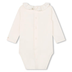 Embroidered Floral Onesie Set With Bodysuit
