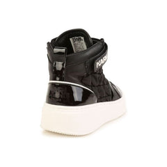 Logo Print High Top Boots