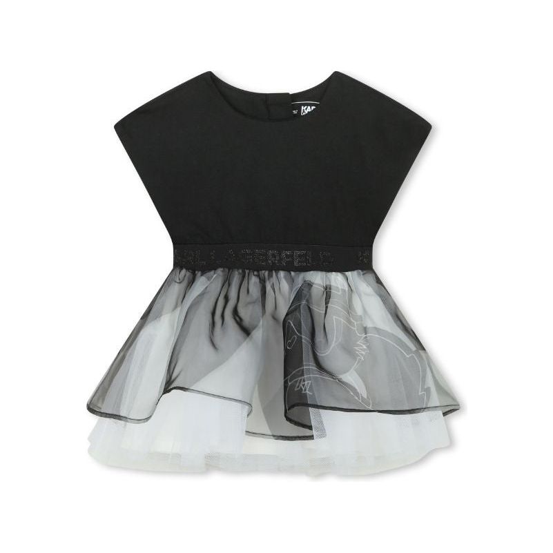 Ikonik Karl Crew Neck Tulle Dress