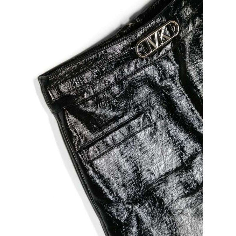 Logo Plaque crinkled Finish Skirt