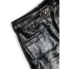 Logo Plaque crinkled Finish Skirt