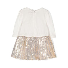 Sequin Embellished Logo Dress