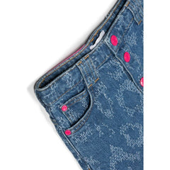 Printed Denim Skirt