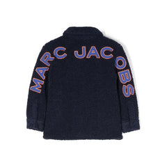 Faux Shearling Logo Applique Jacket