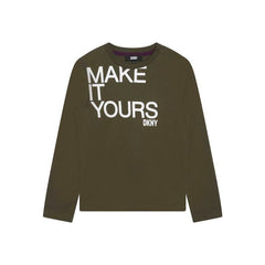 Slogan Print Cotton Top