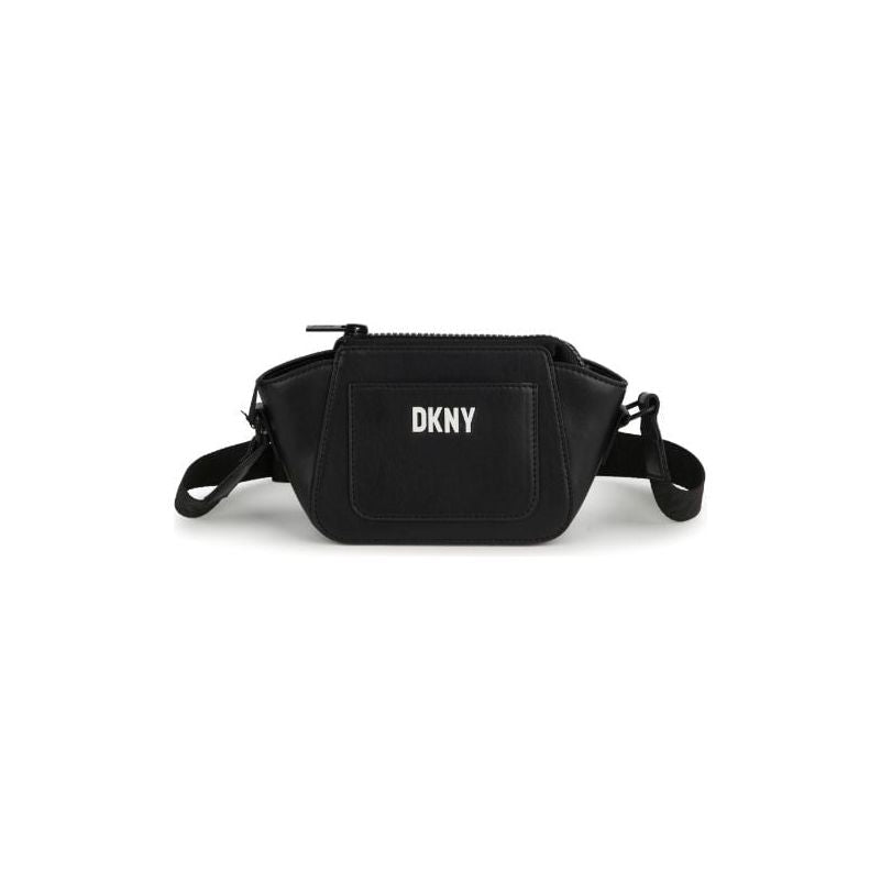 Logo Embossed Faux Leather Crossbody Bag
