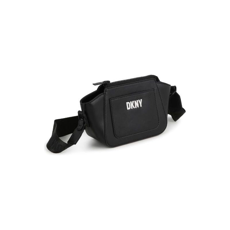 Logo Embossed Faux Leather Crossbody Bag