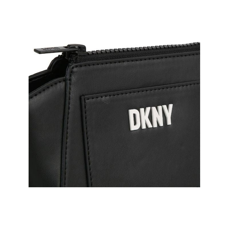 Logo Embossed Faux Leather Crossbody Bag