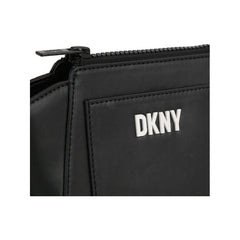 Logo Embossed Faux Leather Crossbody Bag