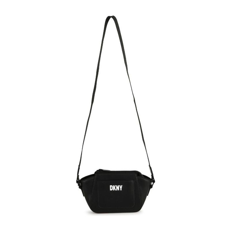 Logo Embossed Faux Leather Crossbody Bag
