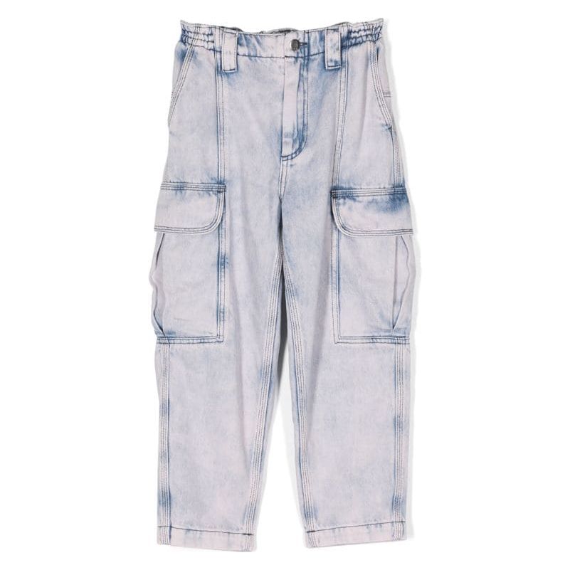 Logo Patch Tapered Jeans