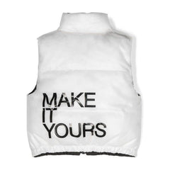 Reversible Sleeveless Puffer Jacket