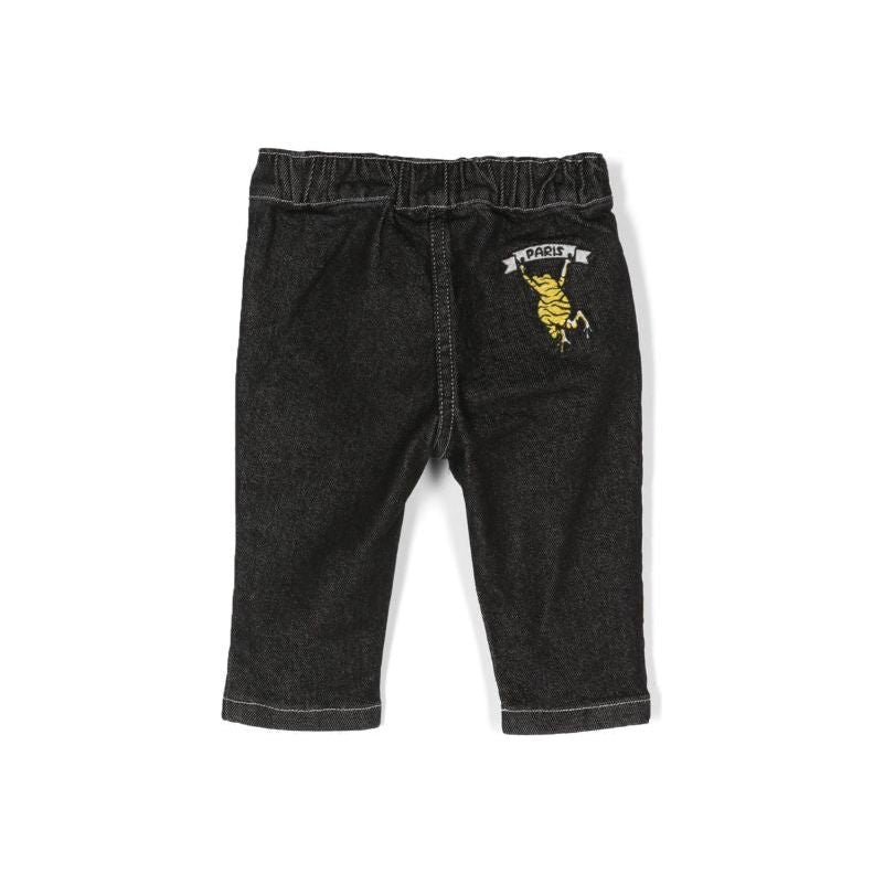 Logo Embroidered Straight Leg Jeans