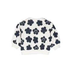 Floral Print Cotton Blend Sweater