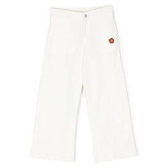 Logo Embroidered Cotton Pants