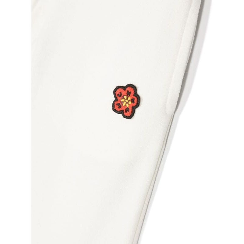 Logo Embroidered Cotton Pants