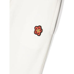 Logo Embroidered Cotton Pants