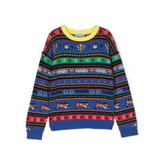 Graphic Print Crew Neck Sweater