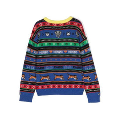 Graphic Print Crew Neck Sweater