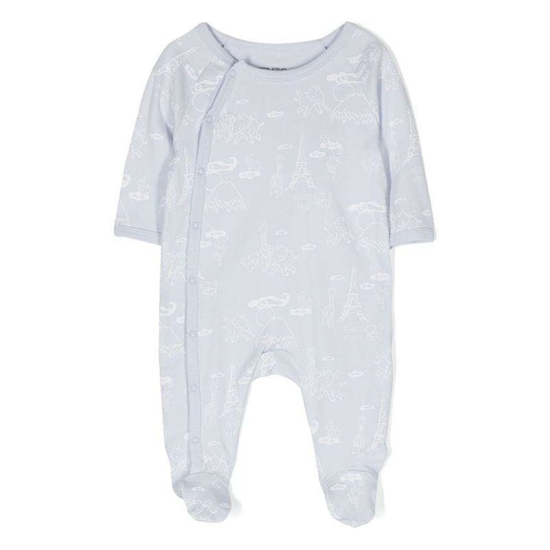 Graphic Print Overall Set