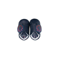 Logo Embroidered Leather Sneakers