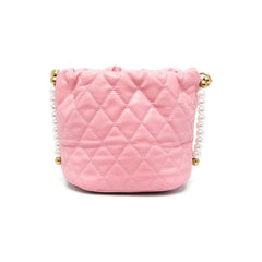 Diamond Quilted Bucket Bag