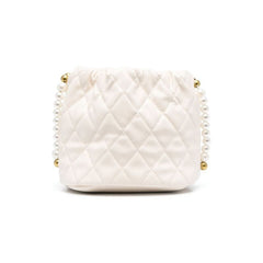 Diamond Quilted Bucket Bag