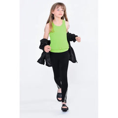 Logo Print Draw String Tank Top