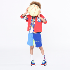 Layered Logo Patch Hooded Jacket