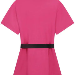 Logo Print Belted Dress