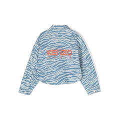 Tiger Print Denim Jacket