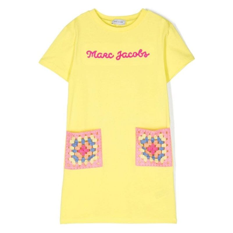 EMBROIDERED LOGO COTTON DRESS