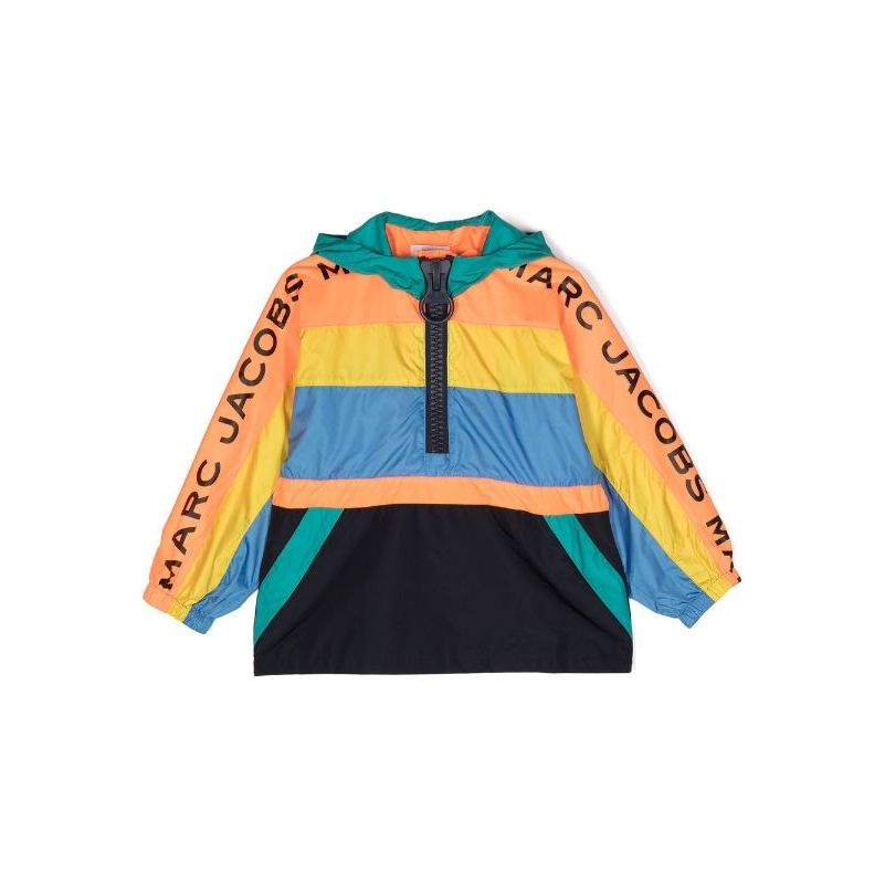 MULTI-COLOUR STRIPE RAIN JACKET