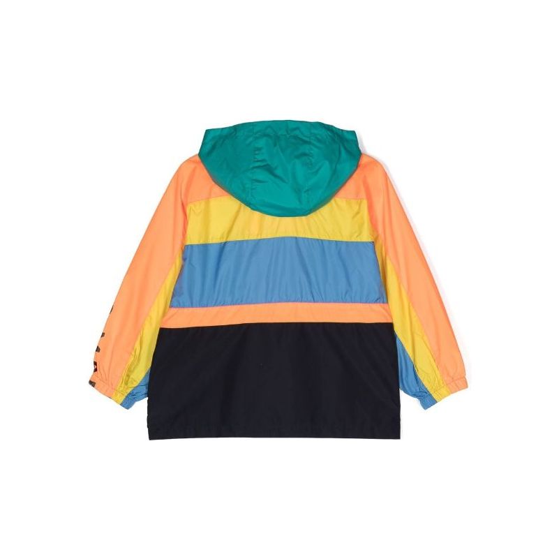 MULTI-COLOUR STRIPE RAIN JACKET