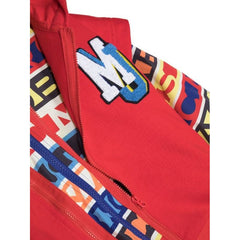 Layered Logo Patch Hooded Jacket