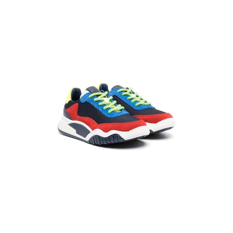 Colour Block Lace Up Sneakers
