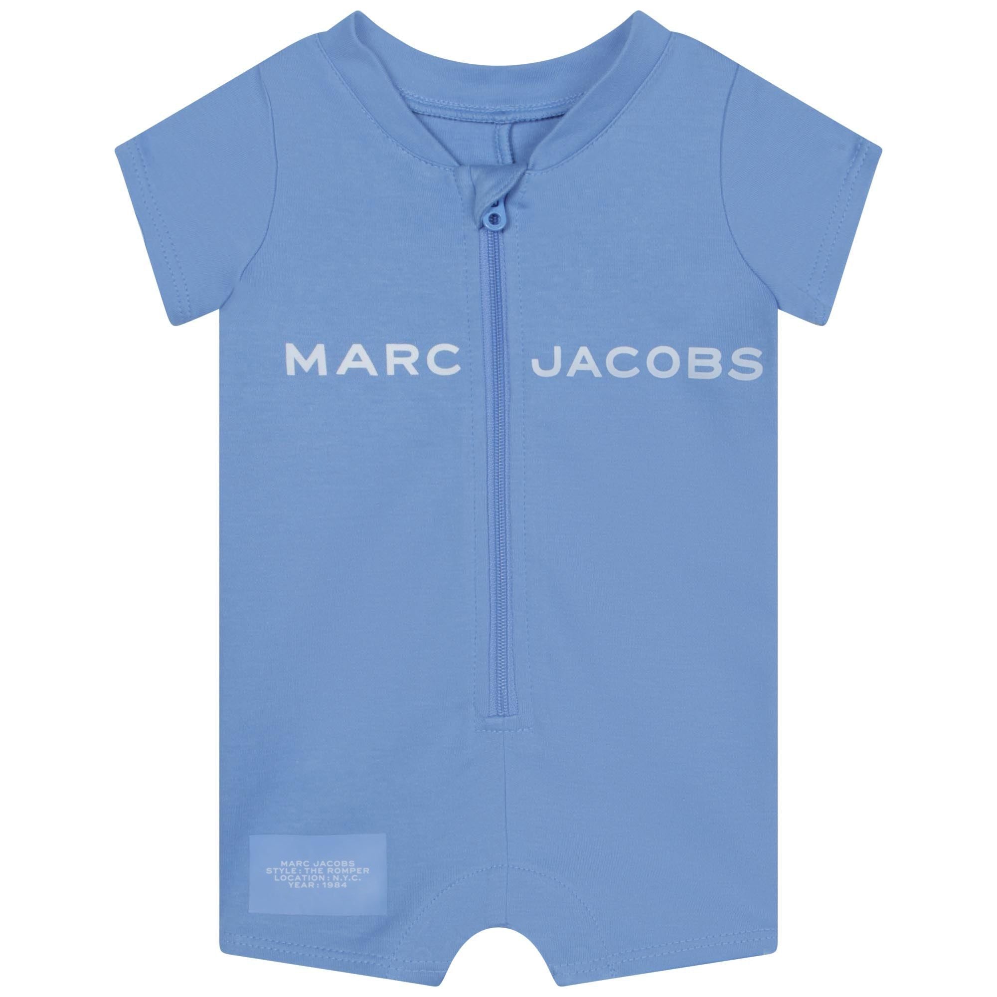 LOGO-PRINT COTTON ONESIE