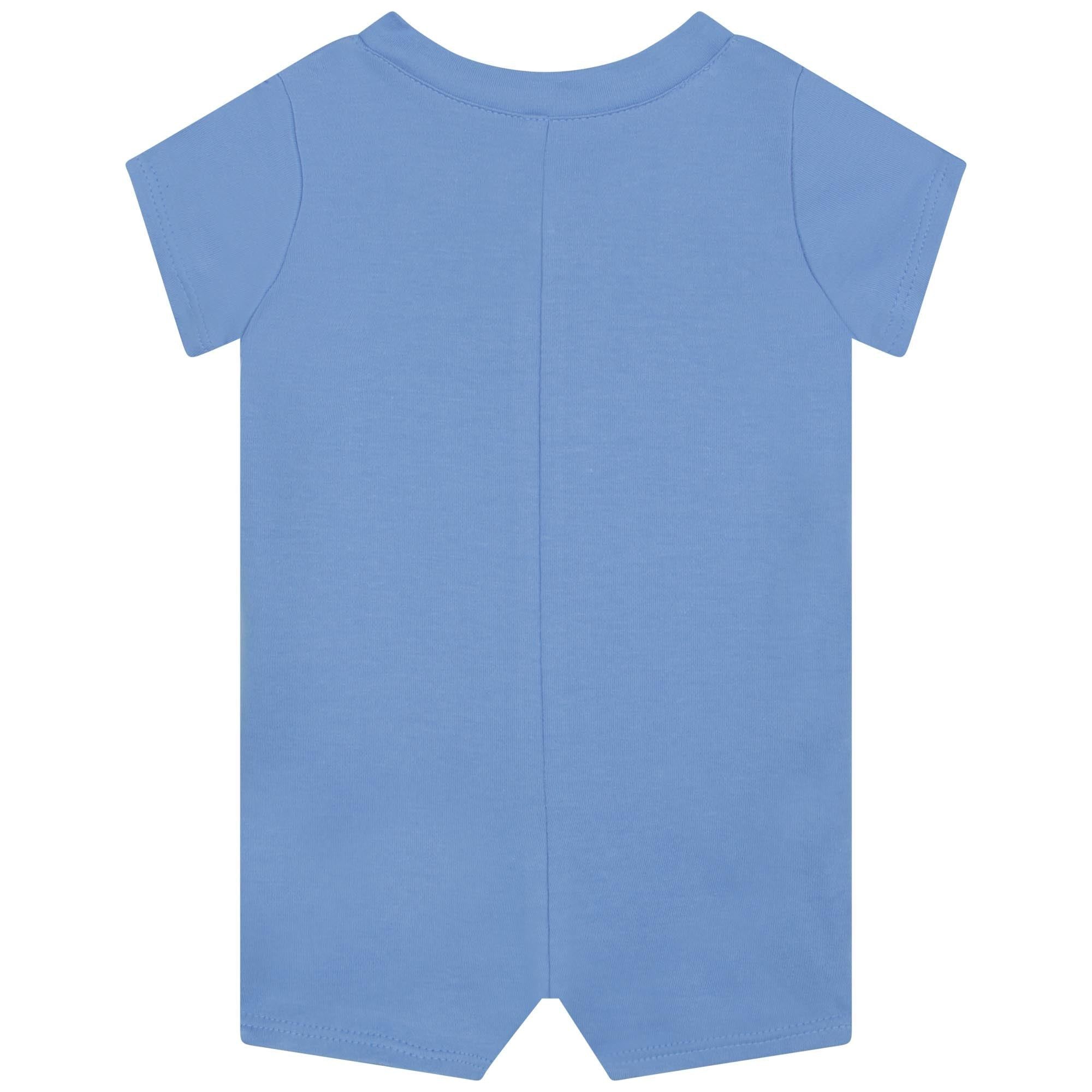 Logo Print Cotton Onesie