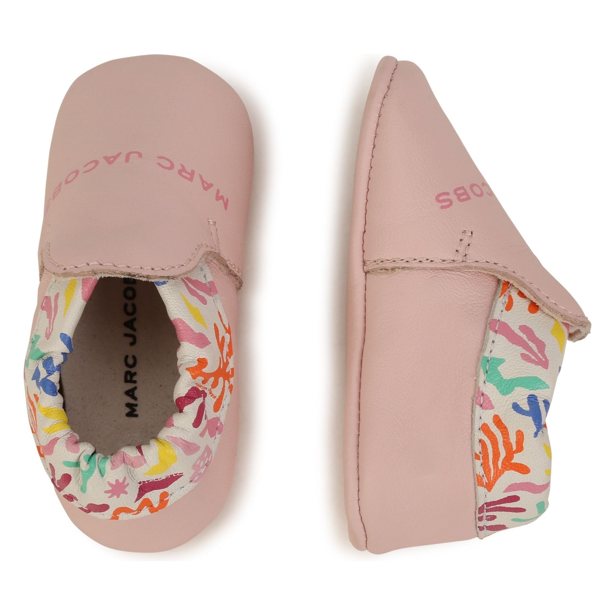 CORAL PRINT SLIPPERS