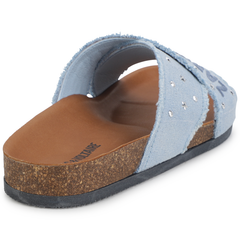 Embroidered Canvas Sandals