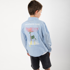 LOGO PRINTED COTTON SHIRT